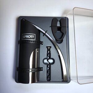Wine Opener Kit Sprott Brookstone Estate foil cutter, extra corkscrew New